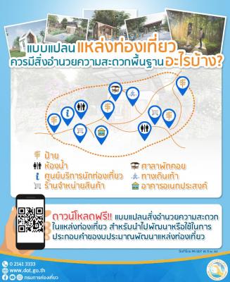 แบบแปลนสิ่งก่อสร้างที่อำนวยความสะดวกในแหล่งท่องเที่ยว