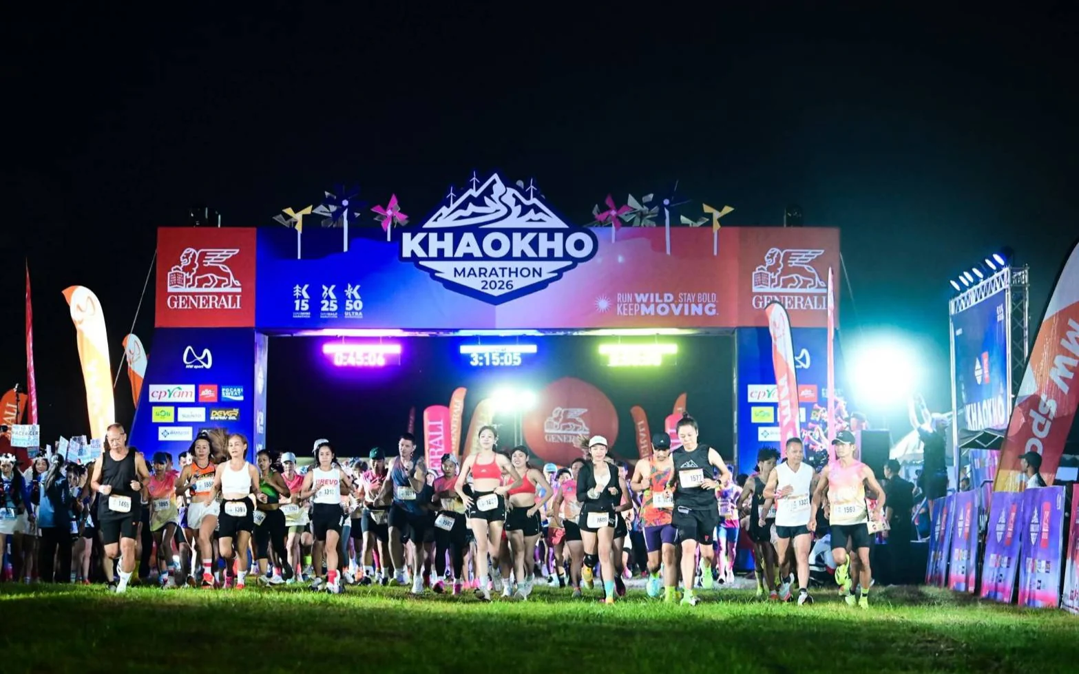พิธีเปิดงานวิ่ง Khaokho Marathon 2026
